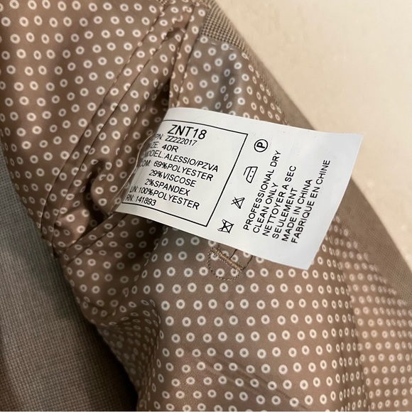 ZNT18 Tan 2 Piece Suit - Picture 4 of 7